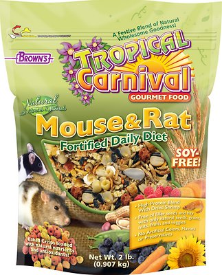 Brown’s Tropical Carnival Fortified Daily Diet Natural Mouse & Rat Food