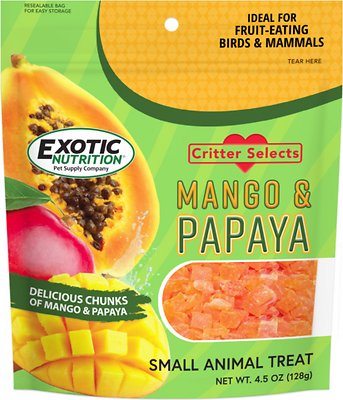 Exotic Nutrition Critter Selects Mango & Papaya Small Animal Treats