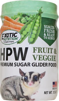 Exotic Nutrition HPW Fruit & Veggie Sugar Glider Food