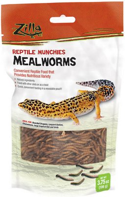 Zilla Reptile Munchies Mealworms Lizard Food